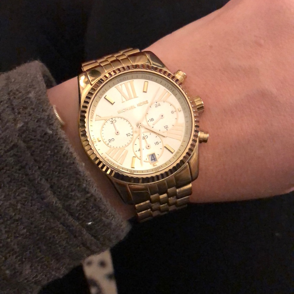 Gold Michael Kors watch
